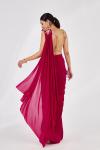 Fuchsia Pink Drape Saree