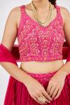 Magenta Silk Lehenga