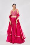 Magenta Silk Lehenga