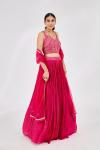 Magenta Silk Lehenga