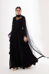 Stellar Black Anarkali