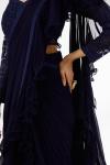 Sapphire Blue Drape Anarkali