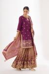 Rich Plum Garara Suit