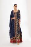 Deep Indigo Crepe Anarkali