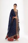 Deep Indigo Crepe Anarkali