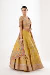 Yellow Mustard Silk Lehenga