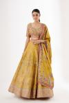 Yellow Mustard Silk Lehenga