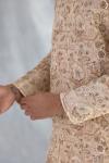 Amber Gold Silk Sherwani