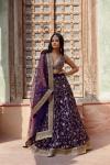 Rich Plum   Lehenga