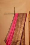 Magenta pink Kanjivaram Silk Saree