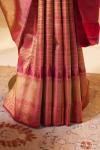 Burgundy Kanjivaram Silk Saree