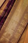 Royal Purple Lehariya Kanjivaram Saree