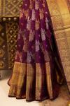 Royal Purple Lehariya Kanjivaram Saree