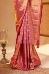 Capricious Pink Kanjivaram Silk Saree