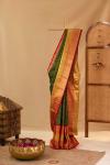 Pine Green Kanjivaram Silk Sare