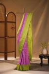 Sunset Purple Kadwa Booti Saree