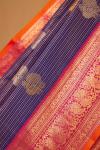 Navy Blue Kanjivaram Silk Saree