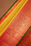 Amber Yellow Kanjivaram Silk Saree