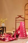 Peony pink kattan silk saree