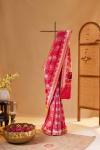 Peony pink kattan silk saree