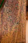 Peach Pearl Tissue Silk Saree