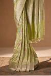 Fern Green Banarasi Kattan Silk Saree