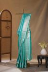 Sea Green Banarasi Kattan Silk Saree