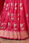 Rani Pink Banarasi Kattan Silk Saree