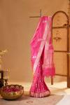 Rani Pink Banarasi Kattan Silk Saree