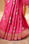 Rani Pink Banarasi Kattan Silk Saree