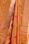 Pumpkin Orange Kota Zari Saree