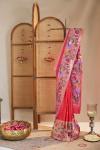 Raspberry Pink Paithani Silk Saree