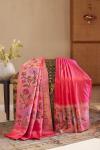 Raspberry Pink Paithani Silk Saree