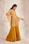 Mustard Peplum Sharara Set