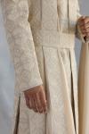 Beige Silk Sherwani