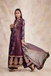 Dark Purple Satin Kurta Suit Set