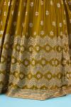 Olive Green Georgette Anarkali