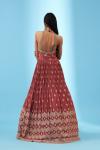 Aragon Rust Georgette Anarkali