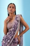 Galactic Purple Drape Saree