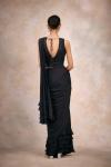 Core Black Drape Saree