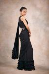 Core Black Drape Saree