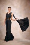 Core Black Drape Saree