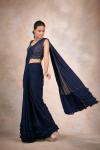 Evening Blue Drape Saree