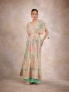 Sea Green Georgette Sharara