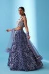 Blueberry Printed Georgette Lehenga