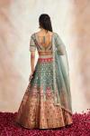 Rare Grey Banarasi Silk Paithni Lehenga