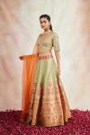 Sea Green Banarasi Silk Paithni Lehenga