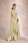 Lily Green Silk Sharara Set