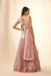 Pink Lavender Georgette Lehenga