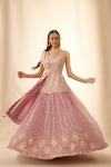 Pink Lavender Georgette Lehenga